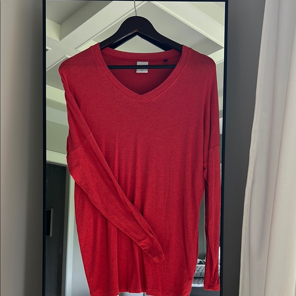 CAbi Vibrant coral  Knit Top